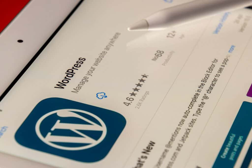 Wordpress, Hosting, Security, white and blue printer paper